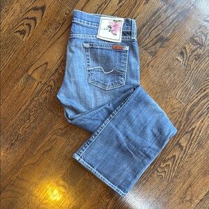 7 for All Mankind Cropped Flare - perfect low-rise jean!
